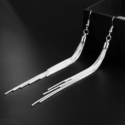 The Silver Cascading Earrings