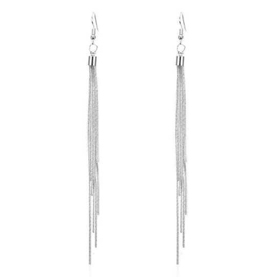 The Silver Cascading Earrings