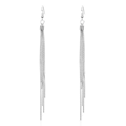 The Silver Cascading Earrings