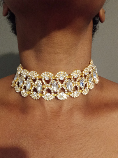 The Eclectic Rhinestone Collar