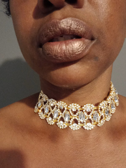 The Eclectic Rhinestone Collar