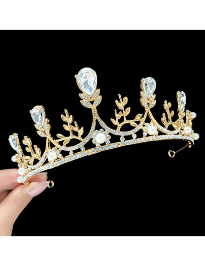 The Golden Princess Beaded Tiara