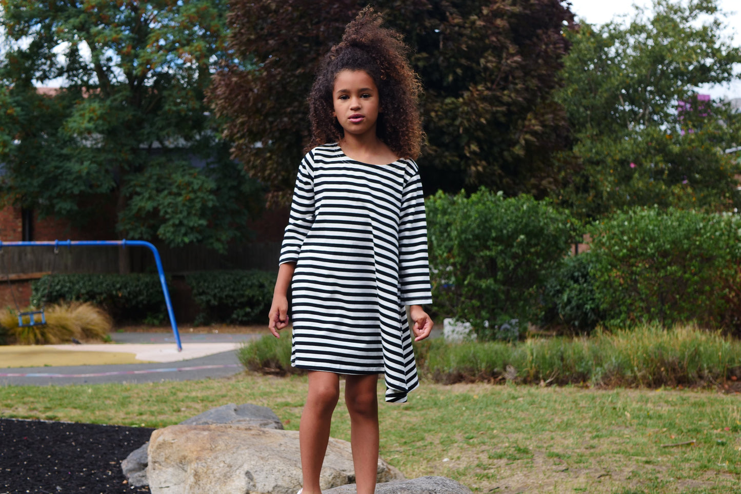 The Striped Pocket Girl's Dress