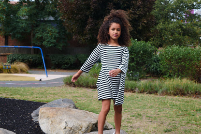 The Striped Pocket Girl's Dress