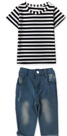 The Striped Two-Piece Skinny Jeans for Boys