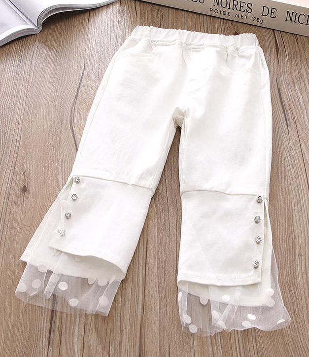 The Lace Trimmed Girls Pants