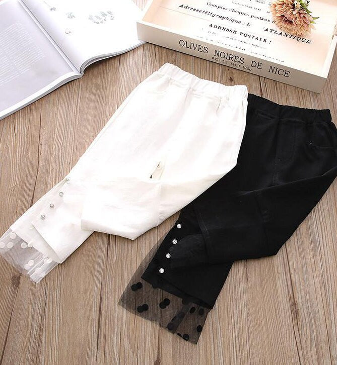 The Lace Trimmed Girls Pants