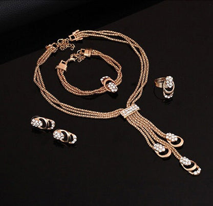 The Rose Gold Necklace Set