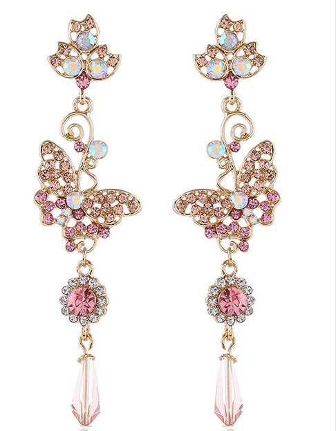 The Butterfly Rhinestone Earrings