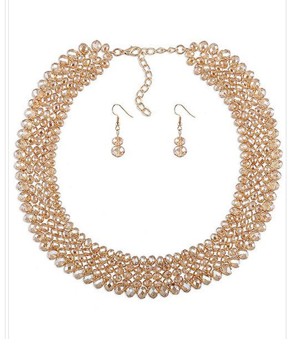 Cleopatra Beaded Necklace Set