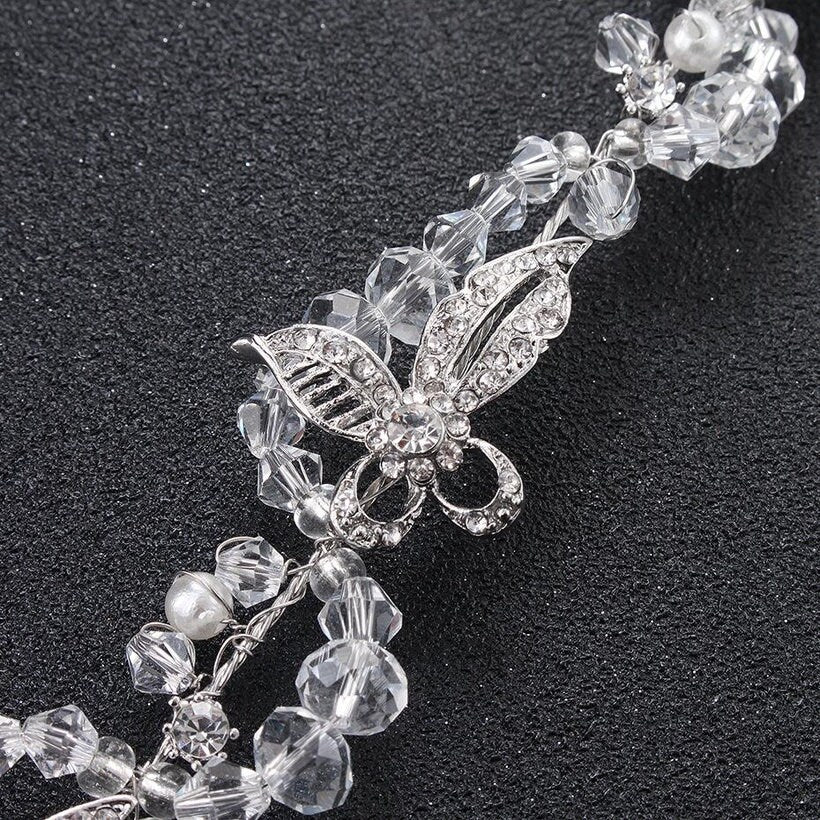 The Handmade Crystal Butterfly Hair Adornment