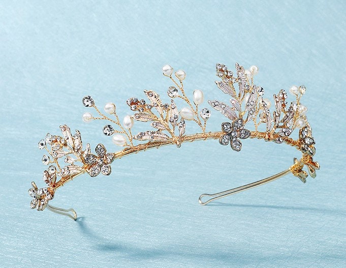 The Golden Floral Tiara