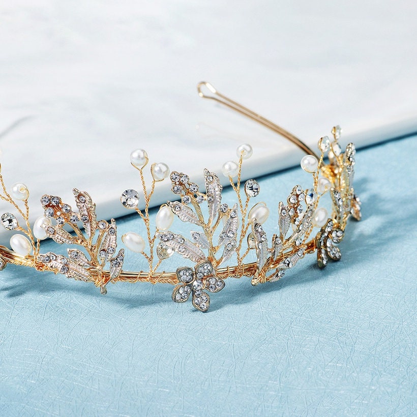 The Golden Floral Tiara