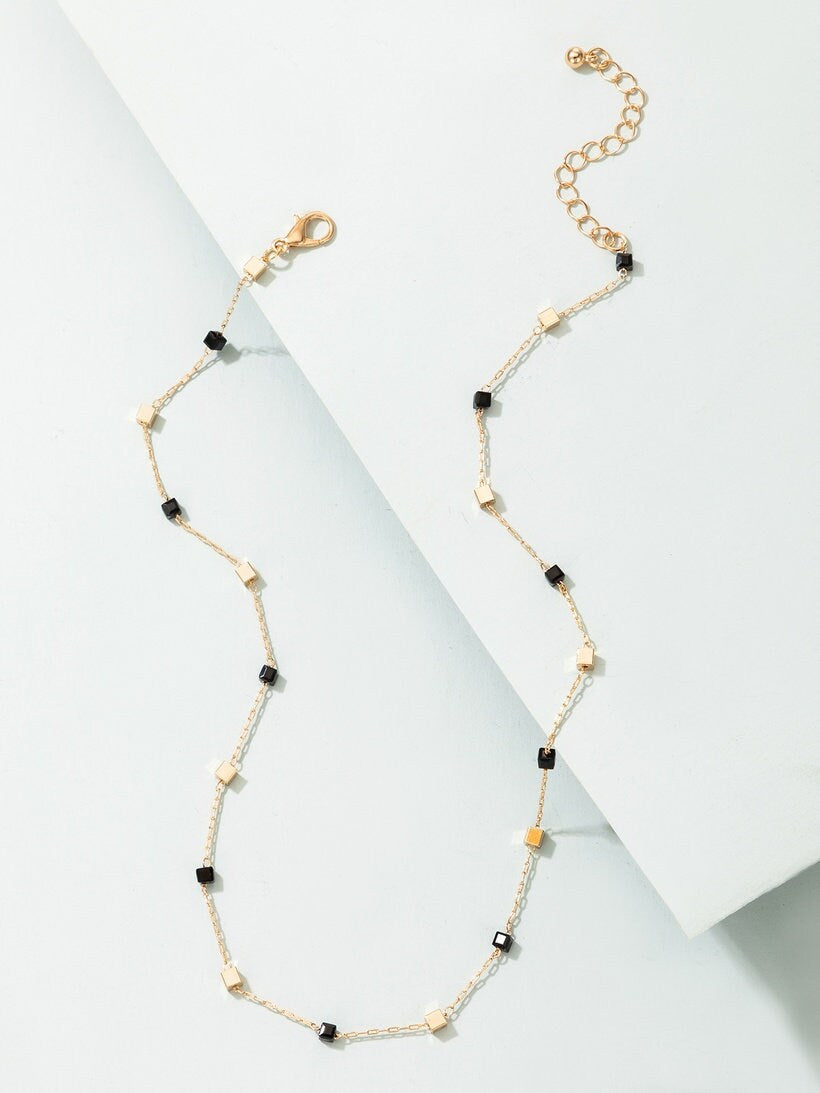 The Choker Style Cube Necklace