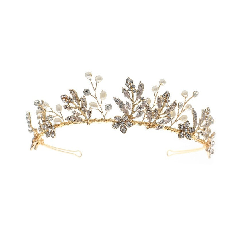 The Golden Floral Tiara