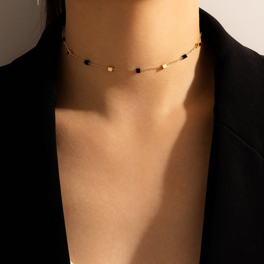 The Choker Style Cube Necklace