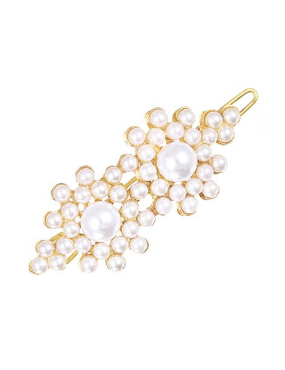 The Floral Pearl Barrette