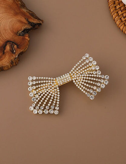 The Rhinestone Bow Clip Set