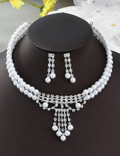 The Maya Pearl & Rhinestone Set