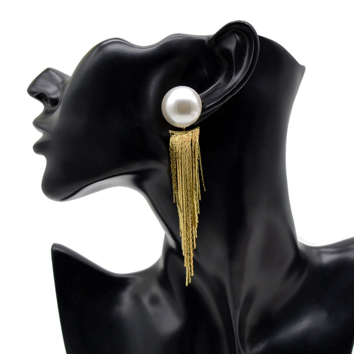 The Pearl Ball Waterfall Earrings