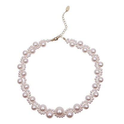 A Beaded Pearl Choker