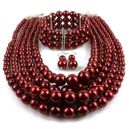 The Five Strand Pearl Set