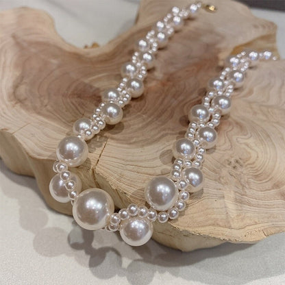 A Beaded Pearl Choker