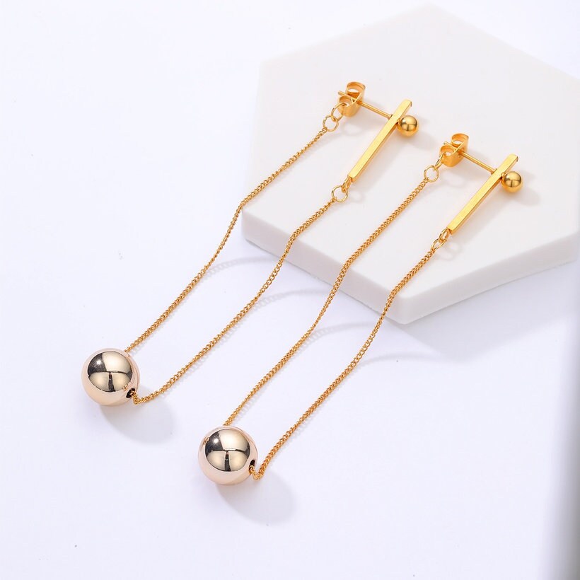 The Drop Ball Earrings