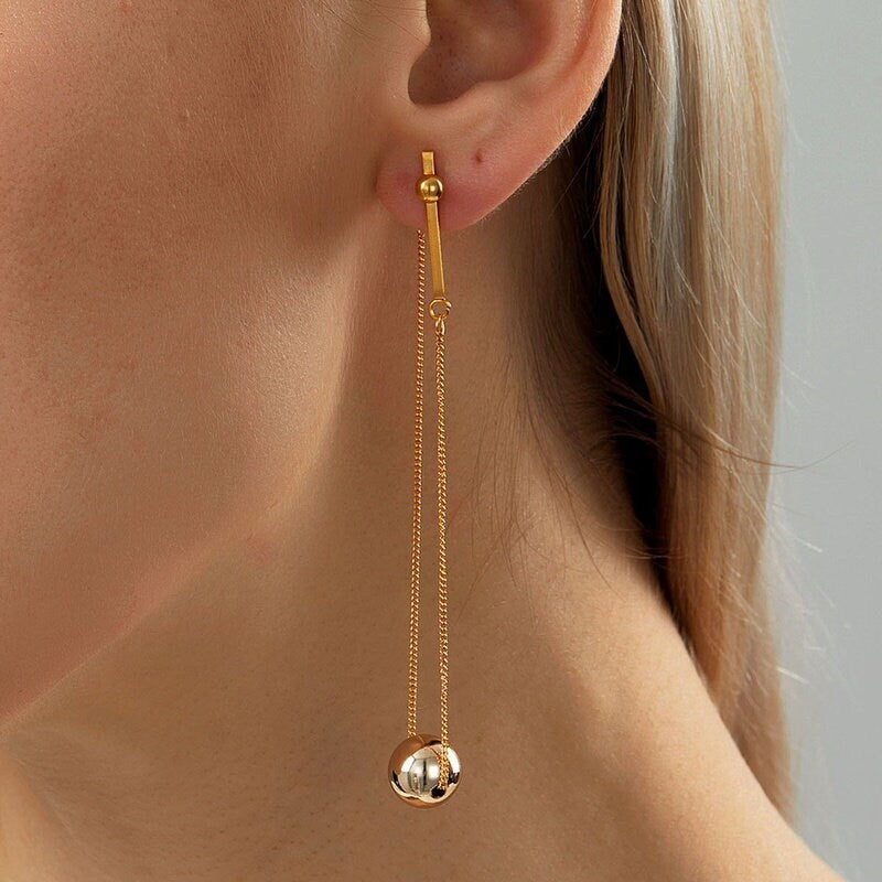 The Drop Ball Earrings